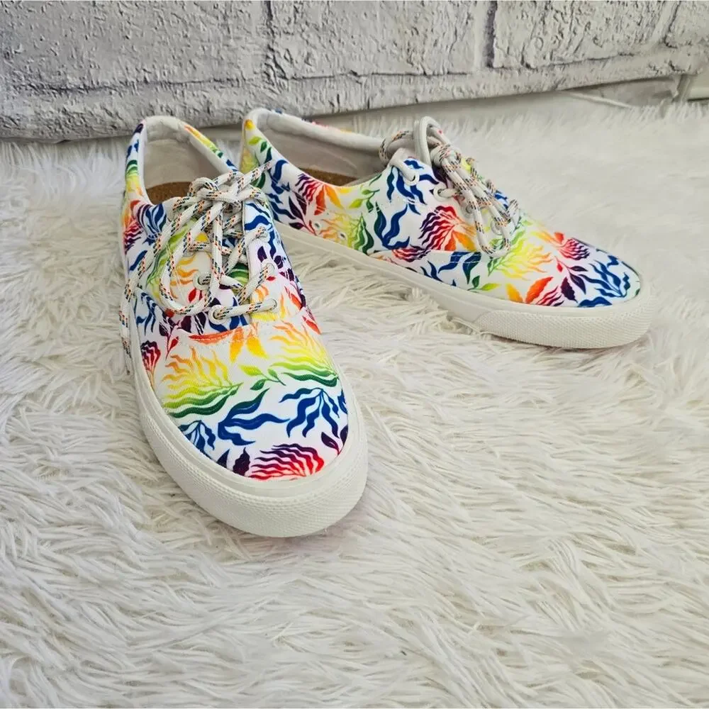 Sperry Rainbow Striper II CVO Pride Shoes NWOT Men's 10